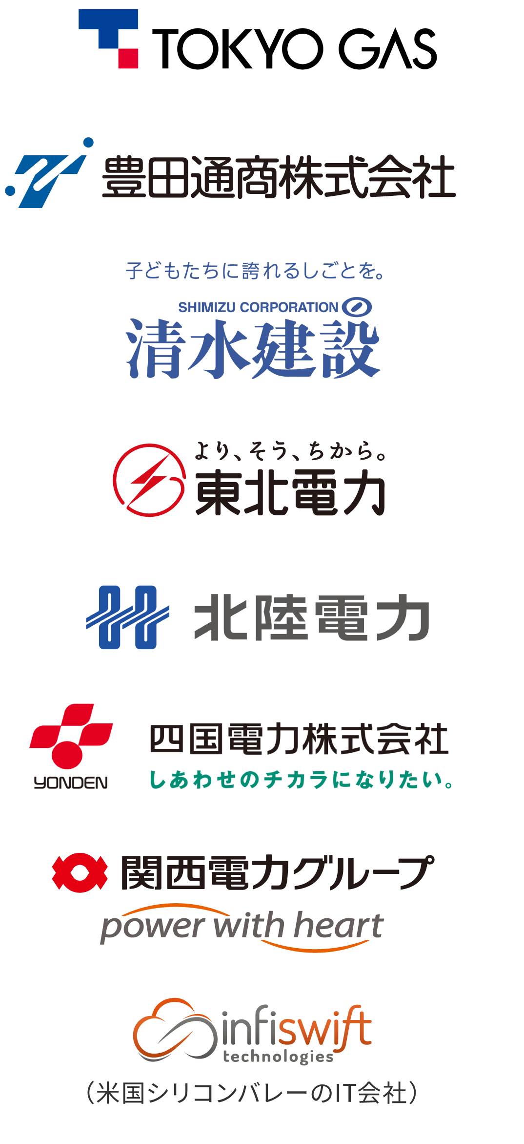 提携企業のロゴ