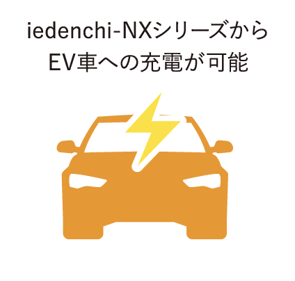 iedenchi-NXシリーズからEV車への充電が可能